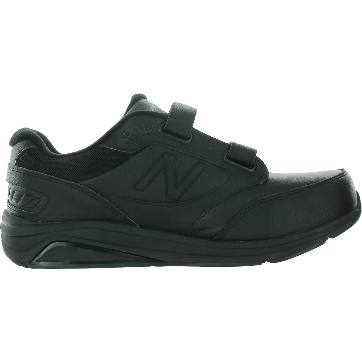 HOOK AND LOOP 928V3 Mens Cushioned Footbed Faux Leather Running & Training Shoes