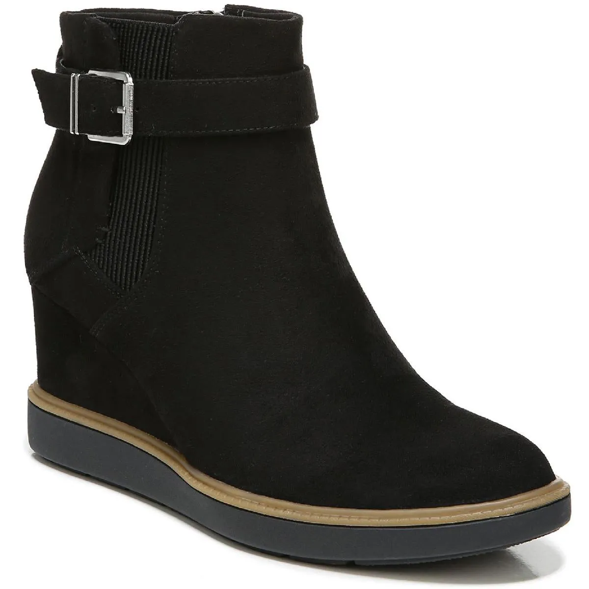 Jacinda Womens Zipper Buckle Ankle Boots