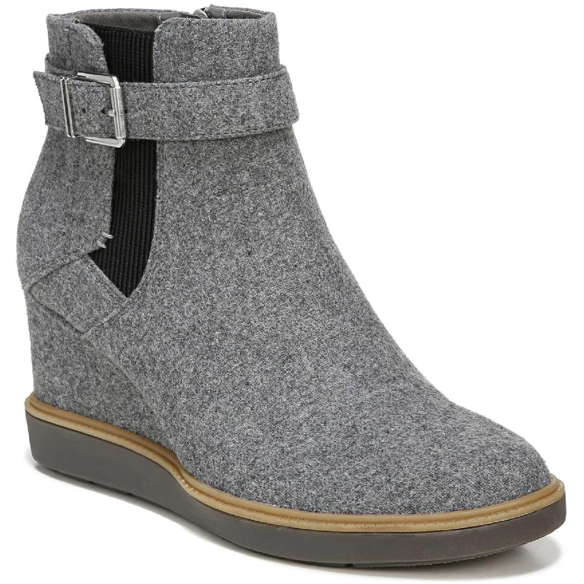 Jacinda Womens Zipper Buckle Ankle Boots