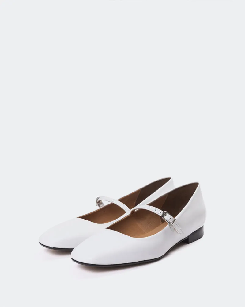 Jaria White Leather