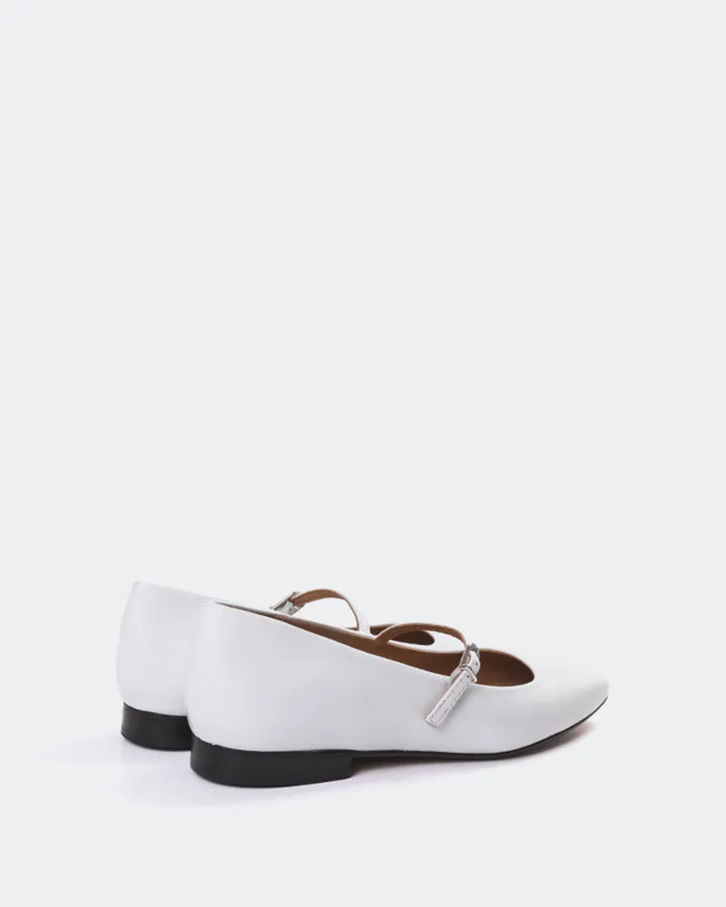 Jaria White Leather