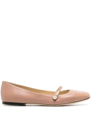 Jimmy Choo Women's Flat Shoes Powder