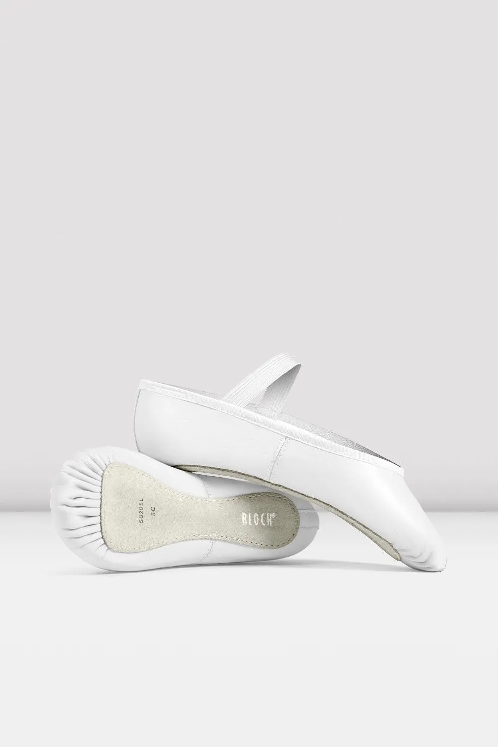 Ladies Dansoft Leather Ballet Shoes