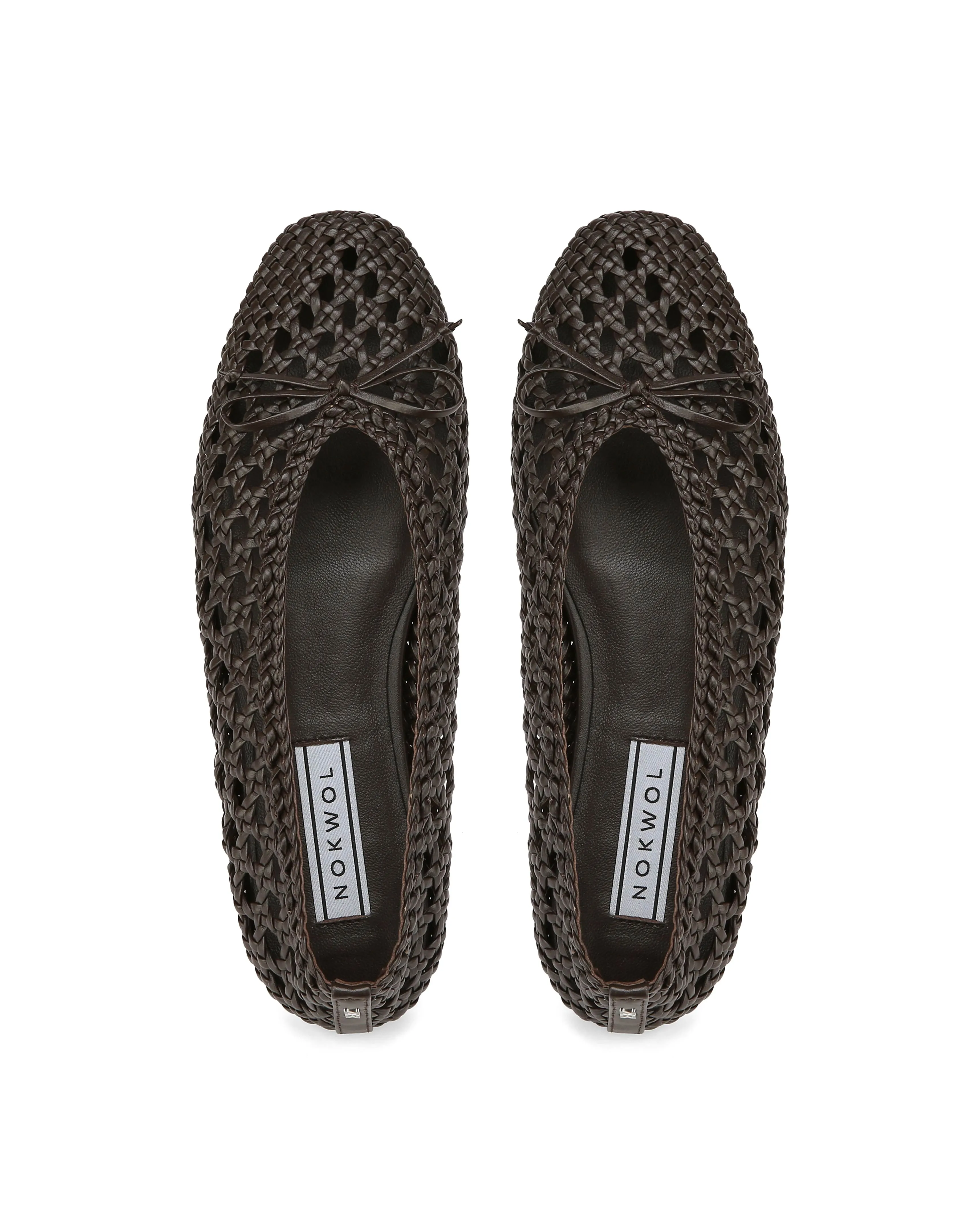 Leni Weave Brown Leather
