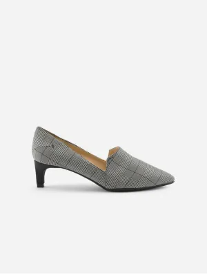 Lorena P.Galles Women's Vegan Suede Heeled Pumps | Black