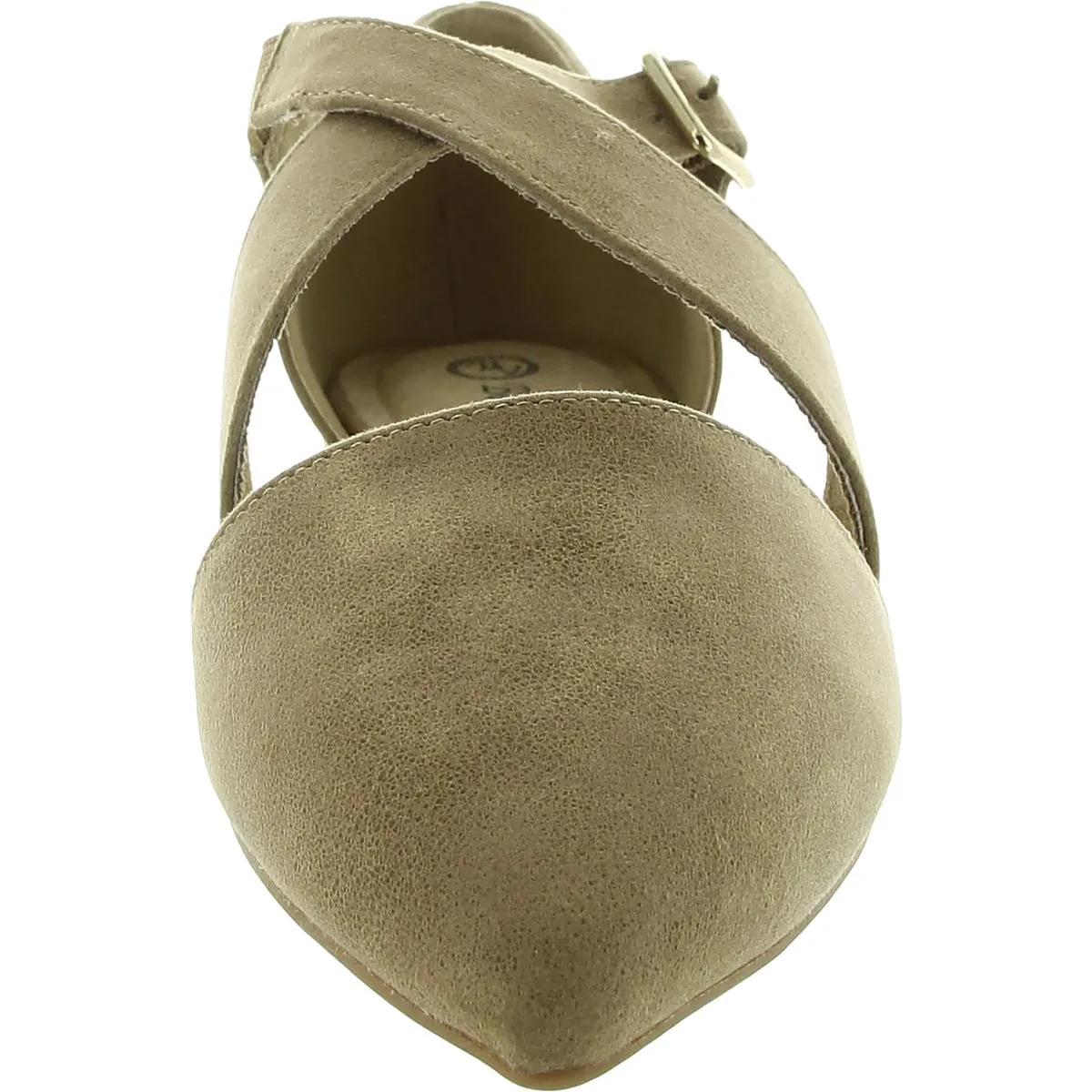 Maddie Womens Strappy Man Made Flat Shoes