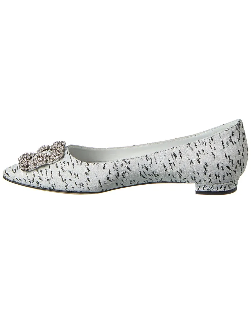 Manolo Blahnik Hangisi Jacquard Flat