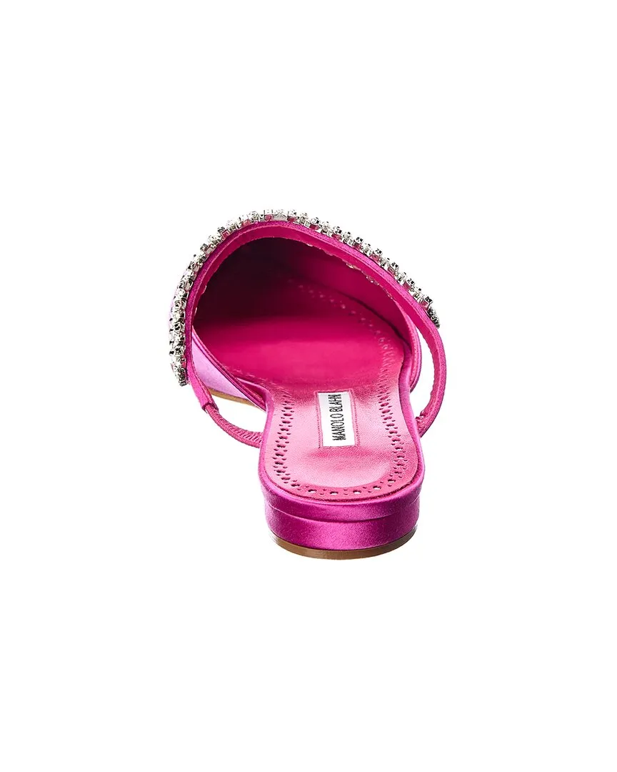 Manolo Blahnik Lutara Satin Flat