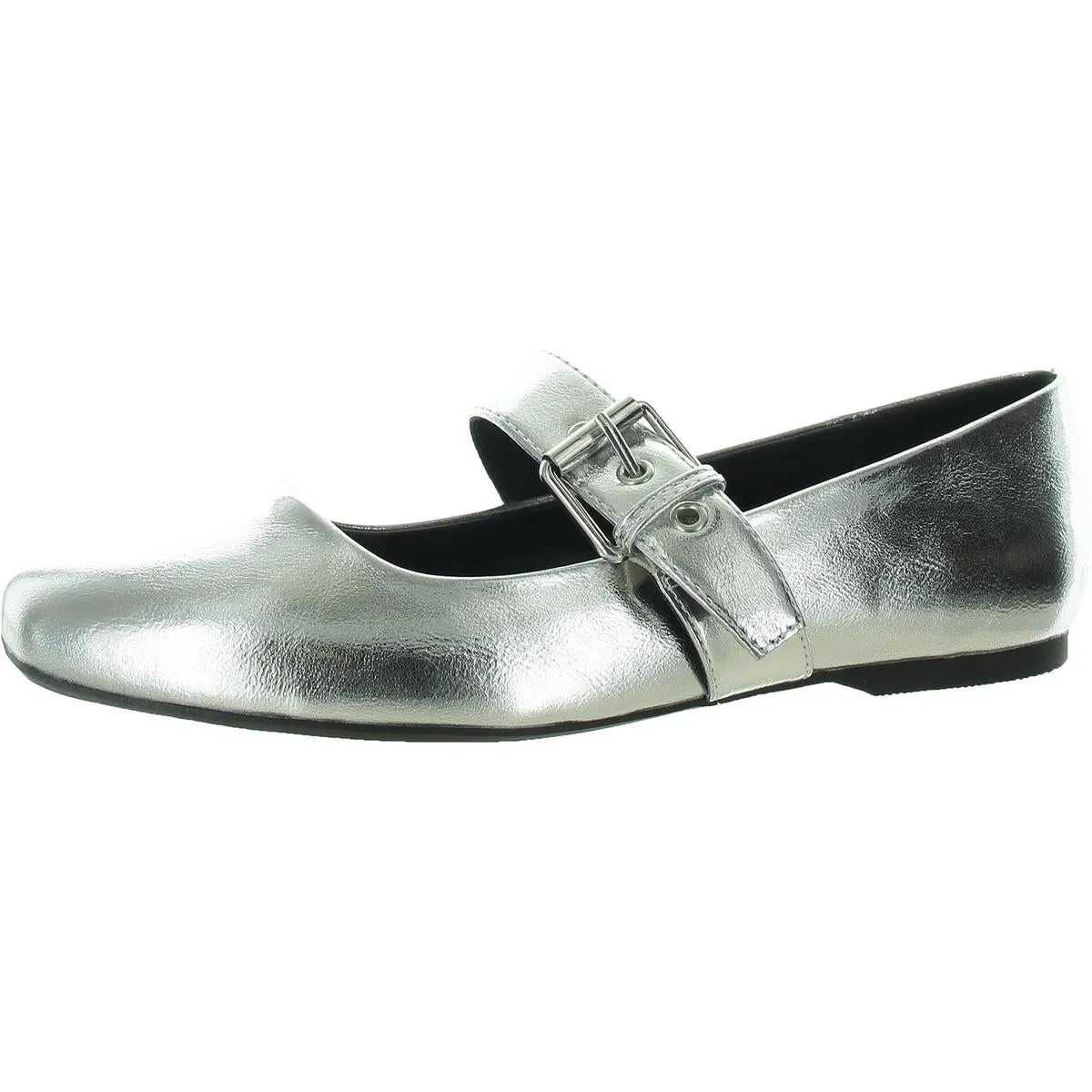 Mellie Womens Cushioned Footbed Round Toe Flat Shoes