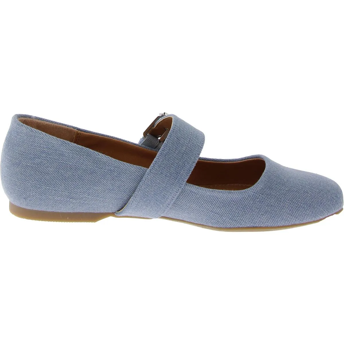 Mellie Womens Cushioned Footbed Round Toe Flat Shoes