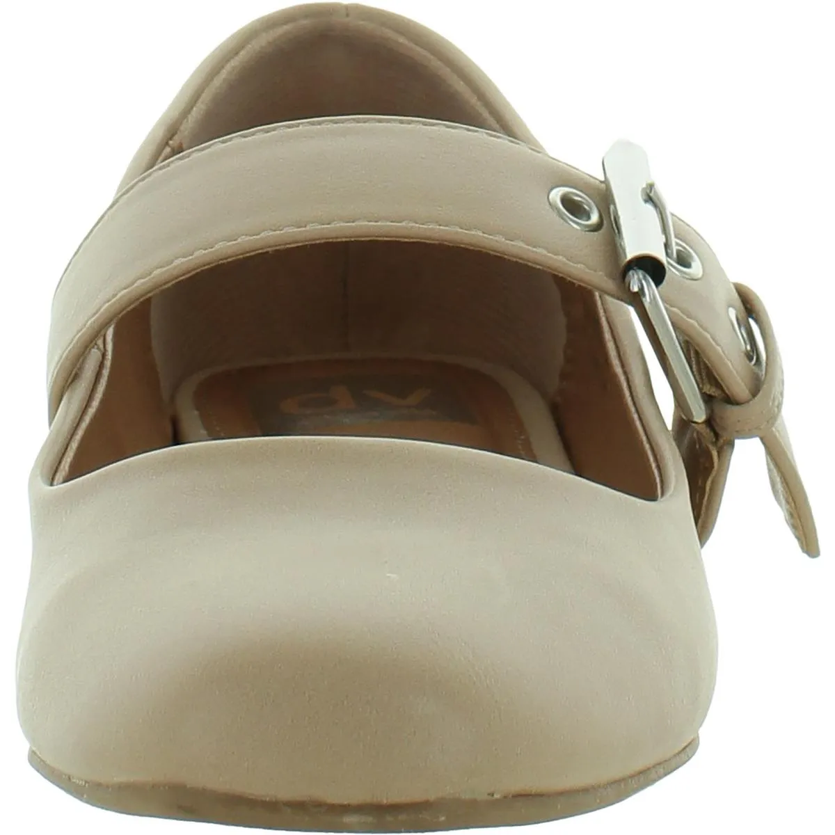 Mellie Womens Cushioned Footbed Round Toe Flat Shoes