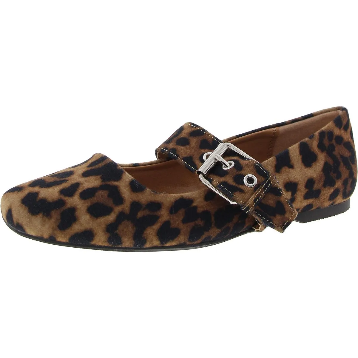 Mellie Womens Cushioned Footbed Round Toe Flat Shoes