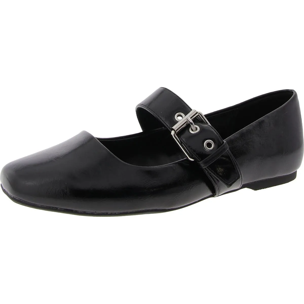 Mellie Womens Cushioned Footbed Round Toe Flat Shoes