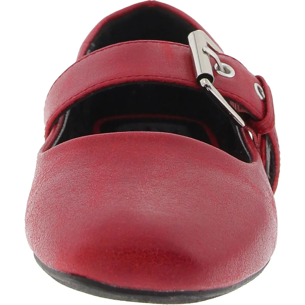 Mellie Womens Cushioned Footbed Round Toe Flat Shoes