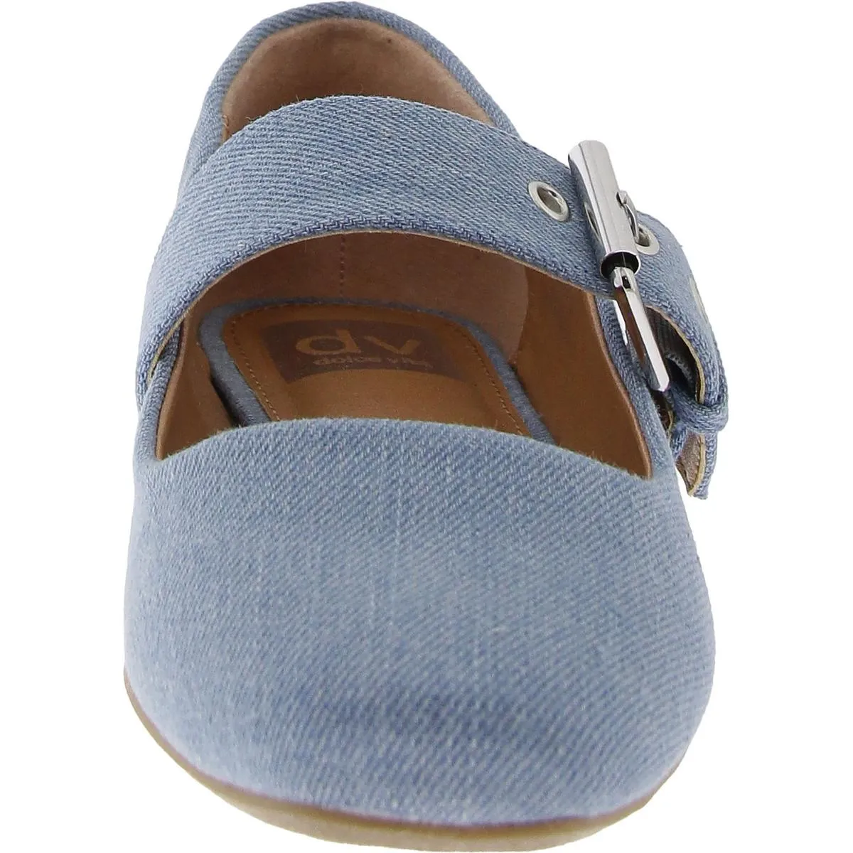 Mellie Womens Cushioned Footbed Round Toe Flat Shoes