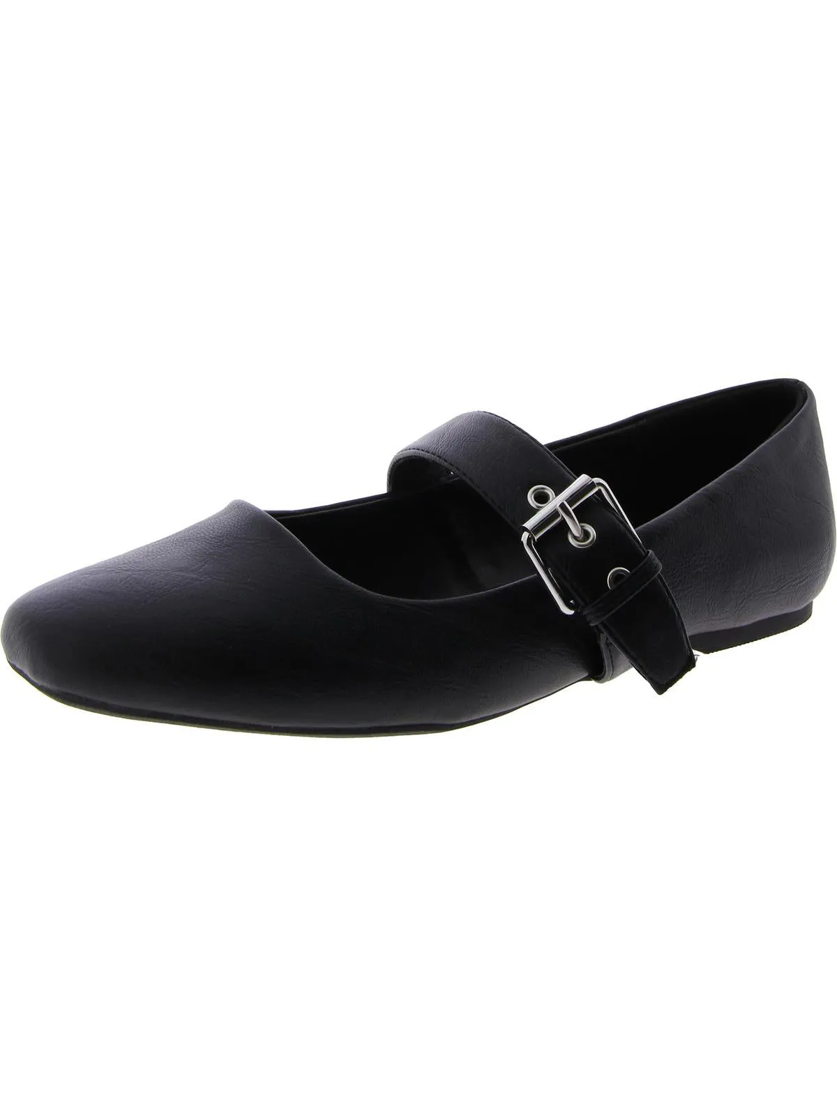 Mellie Womens Cushioned Footbed Round Toe Flat Shoes