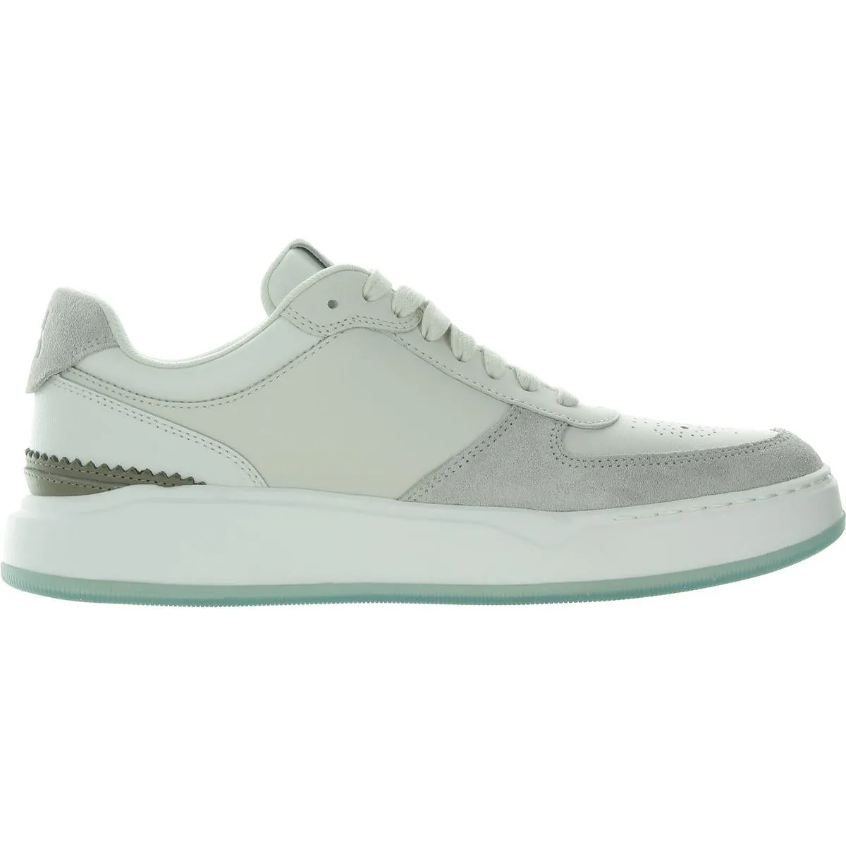 Mens Mixed Media Faux Leather Running & Training Shoes