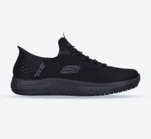 Men's Wide Fit Skechers 200205 Summits Slip-ins Colsin Work Trainers