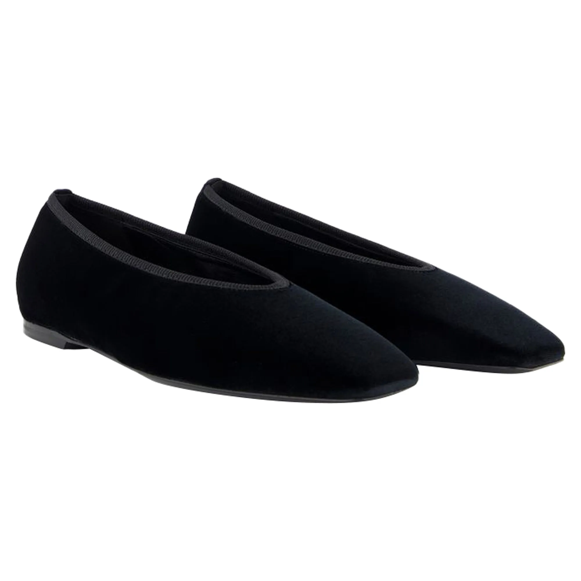 Minimalist Ballerinas - TOTEME - Leather - Black