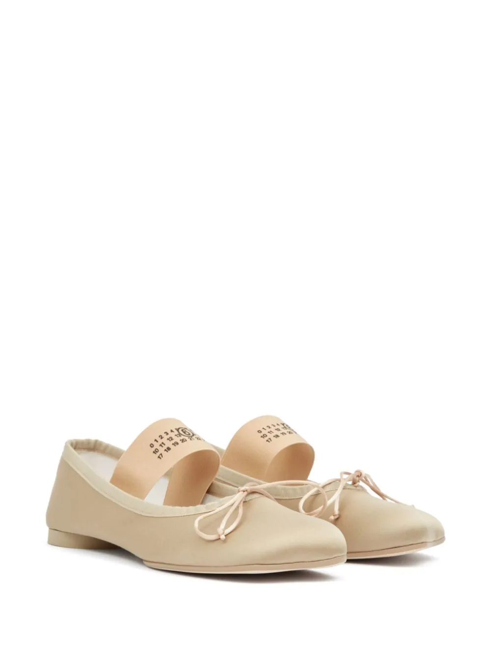 Mm6 Maison Margiela Women's Flat Shoes Powder