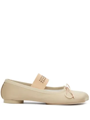Mm6 Maison Margiela Women's Flat Shoes Powder