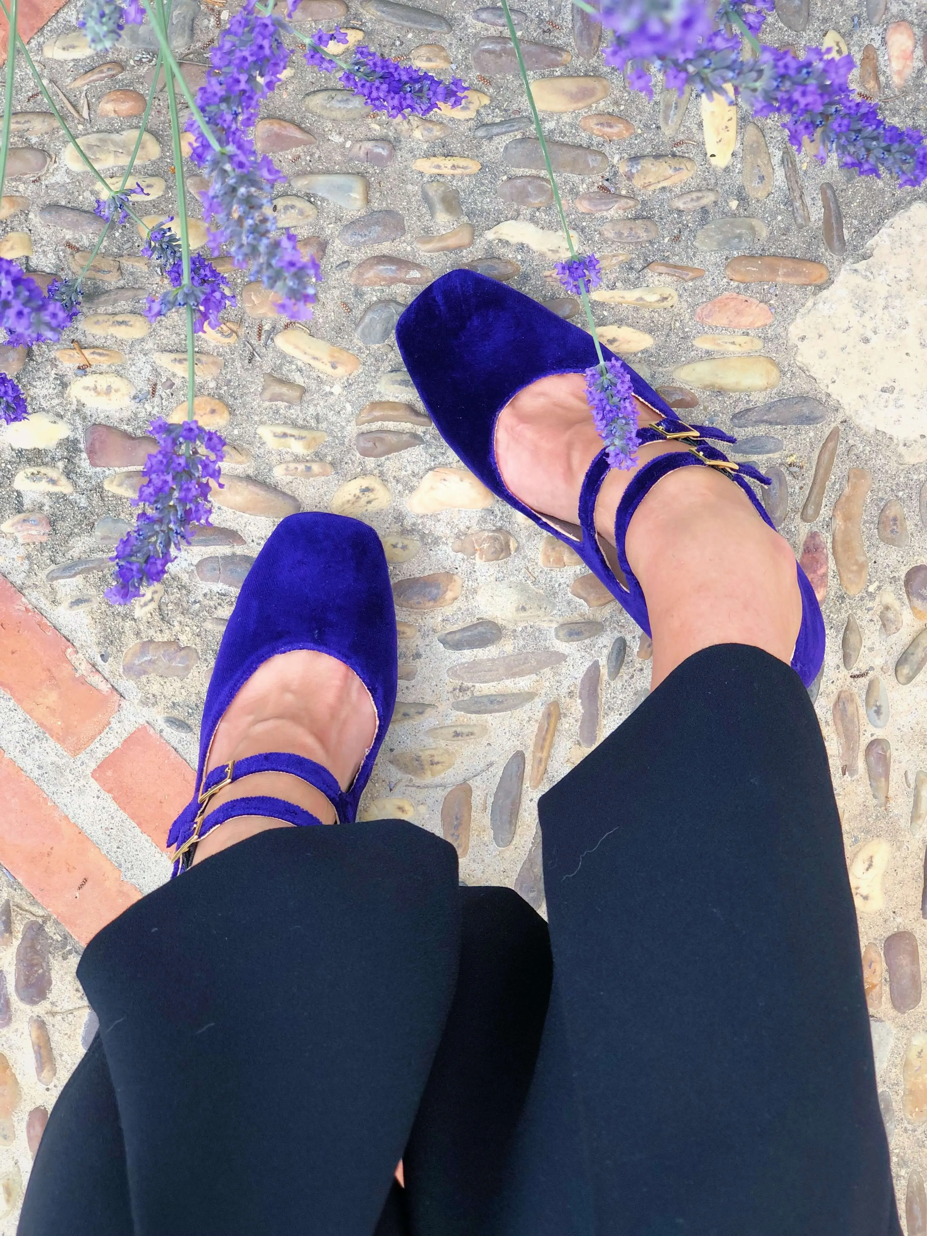 Montmartre Vegan Suede Heeled Pumps | Purple