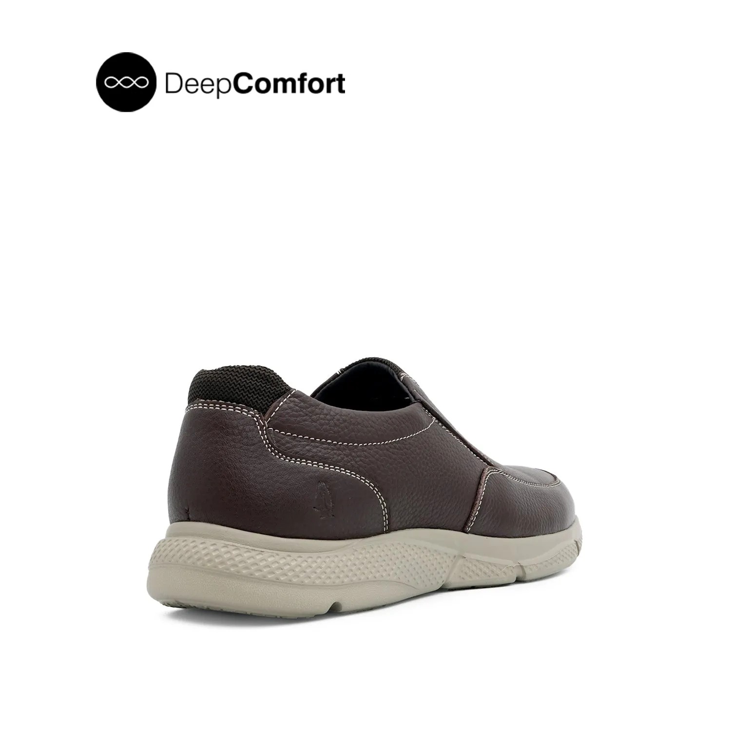 Neil Slip On Men's Shoes - Brown Tumbled Leather