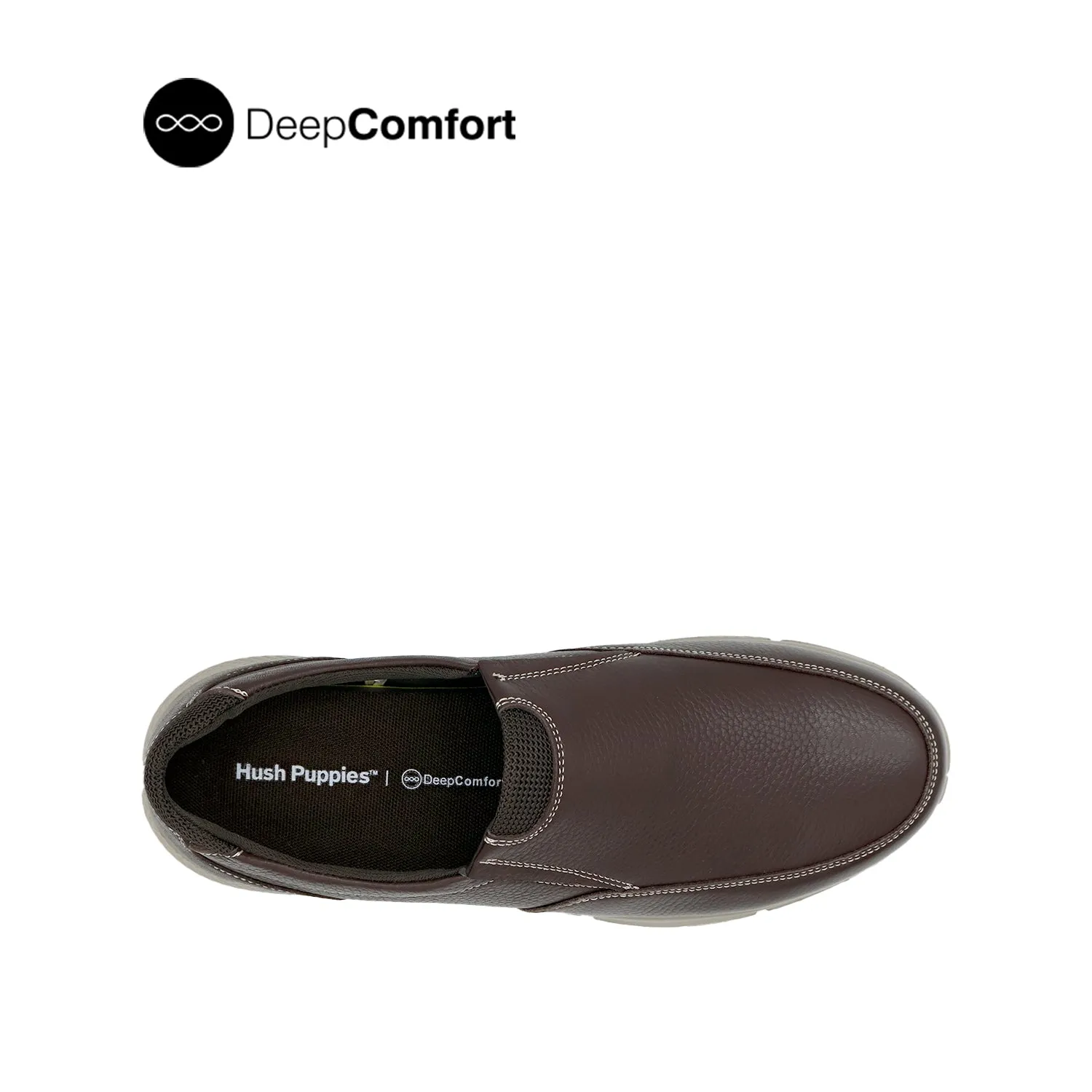 Neil Slip On Men's Shoes - Brown Tumbled Leather