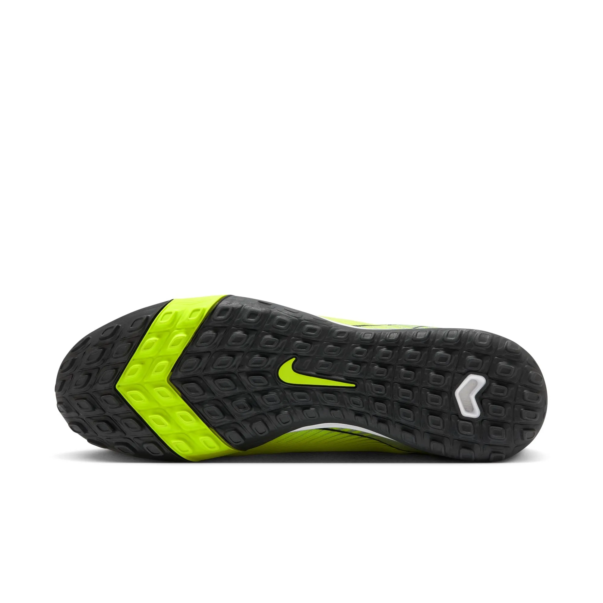 Nike Zoom Mercurial Superfly 10 Academy TF Turf Soccer Shoes- Metallic Silver/ Black Volt