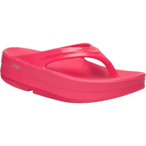 Oofos OOmega OOlala Sandal - Neon Berry Shoes Oofos Women