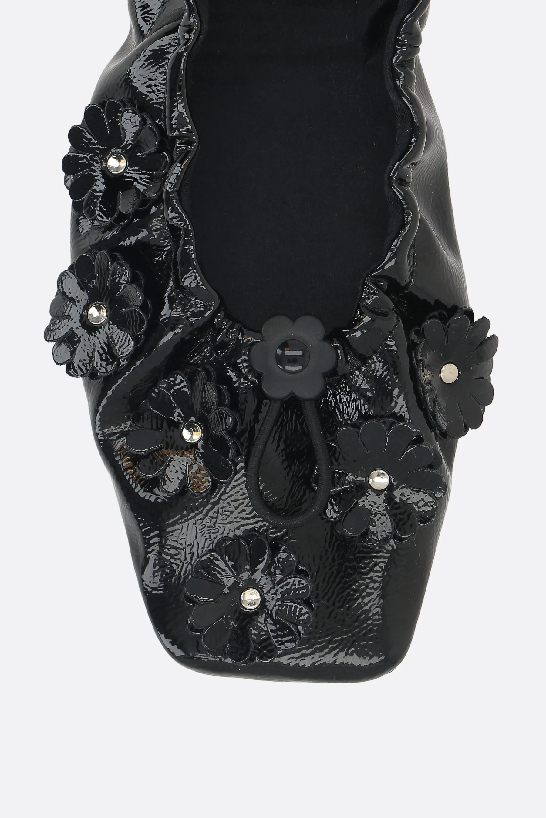 Orbella ballerinas in glossy eco-leather