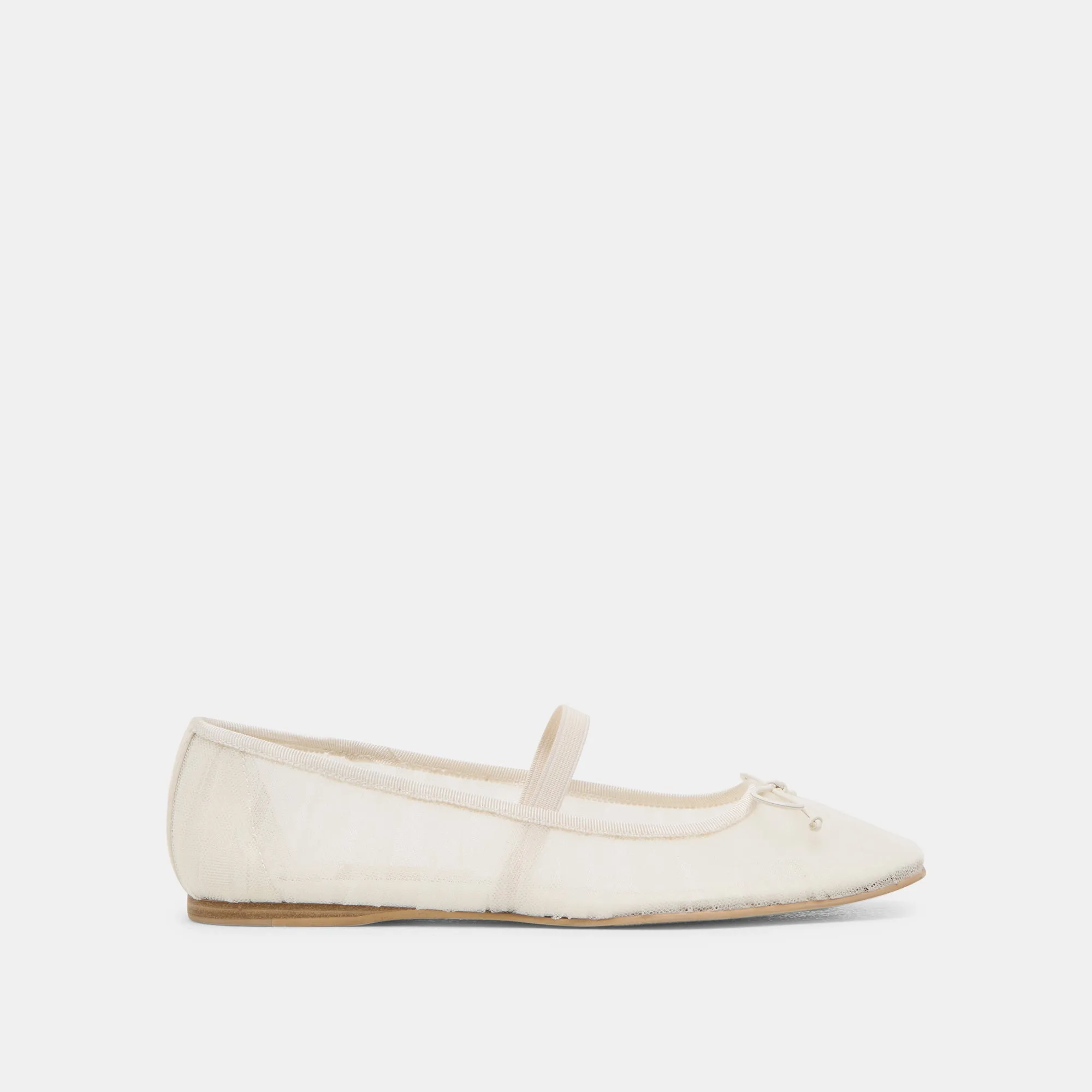 RAEVEN BALLET FLATS WHITE TULLE