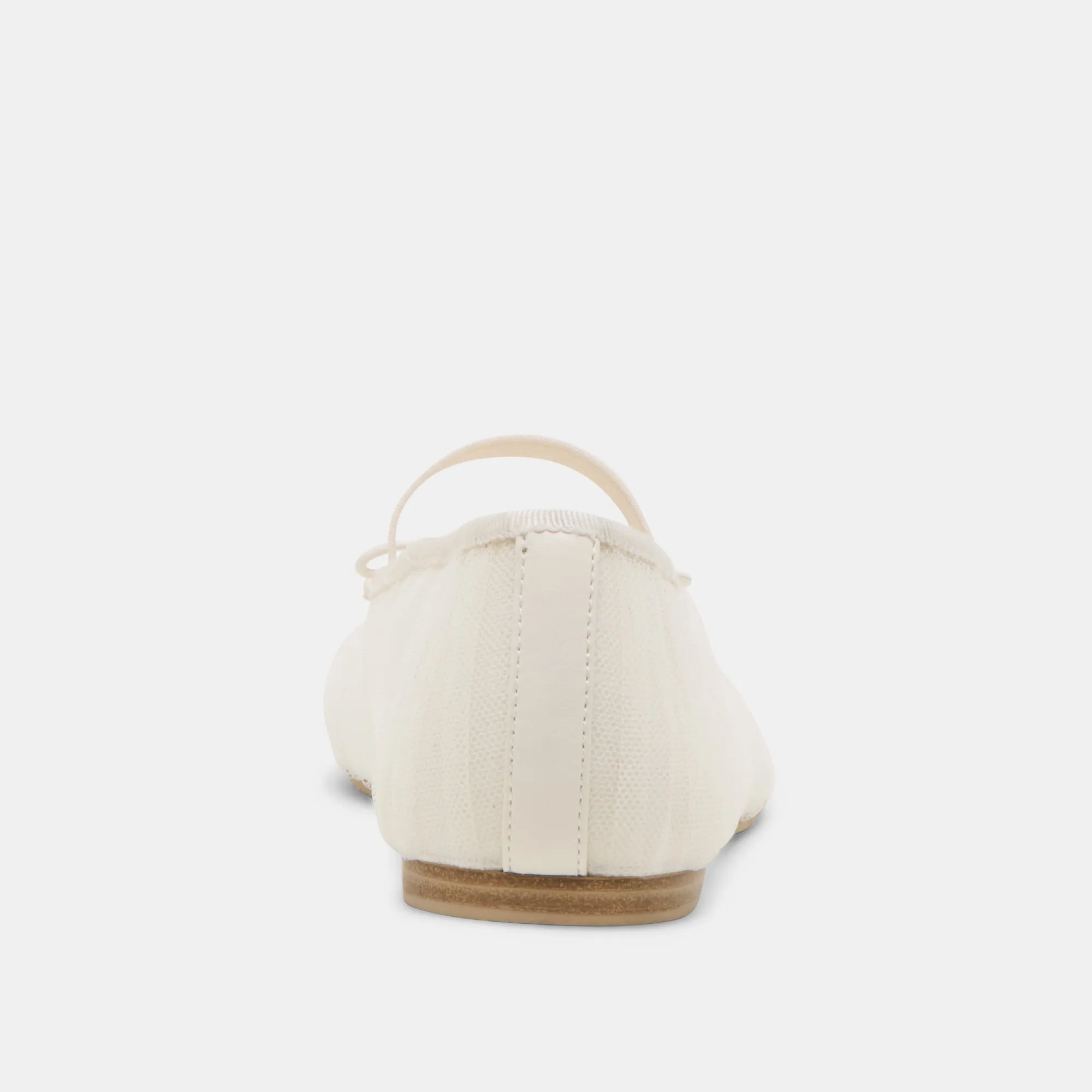RAEVEN BALLET FLATS WHITE TULLE