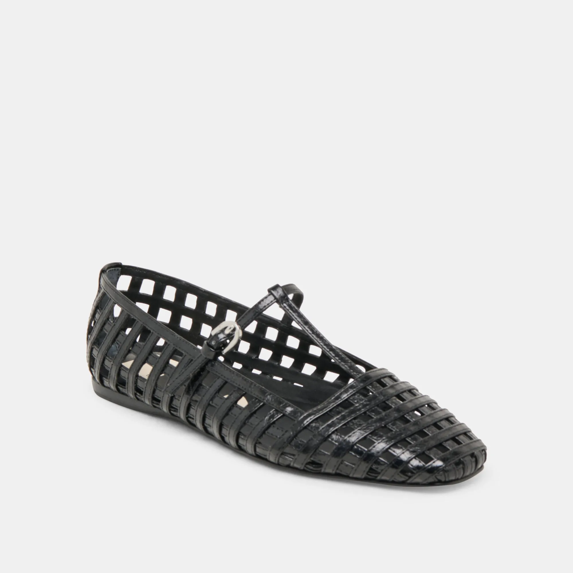 RAINS BALLET FLATS BLACK STELLA