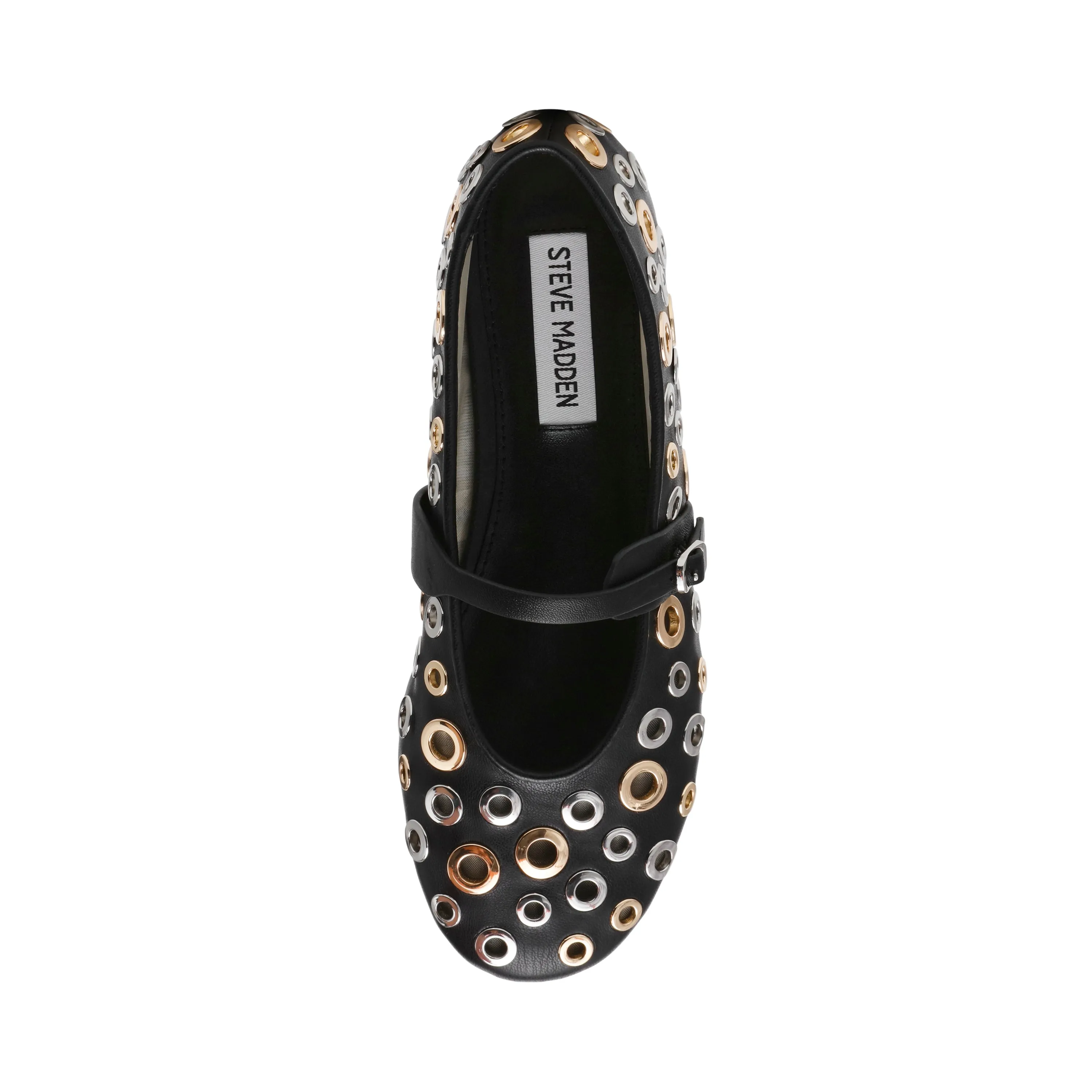 Rejoice-S Flat Shoe BLACK / SILVER GOLD