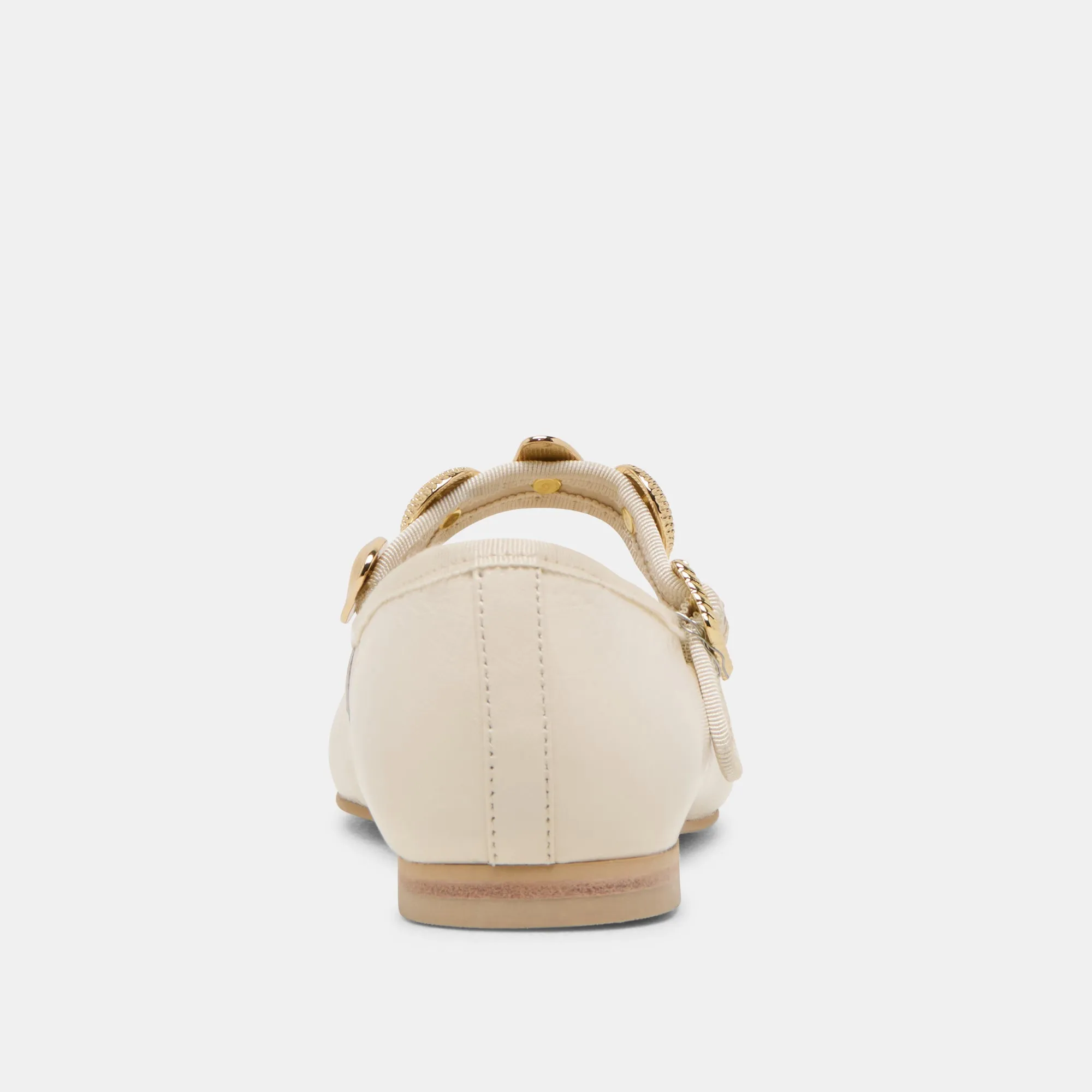 RELAN BALLET FLATS OFF WHITE LEATHER