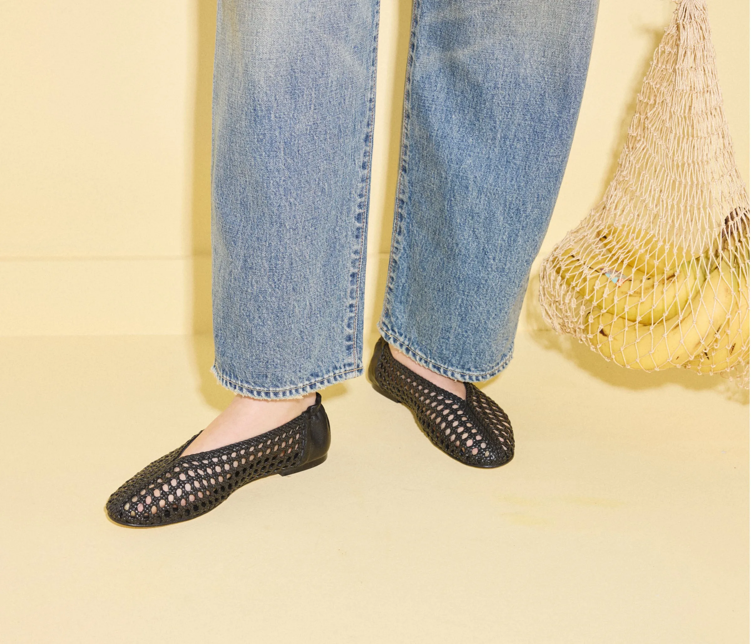 RILEY OPEN WEAVE BALLET FLAT