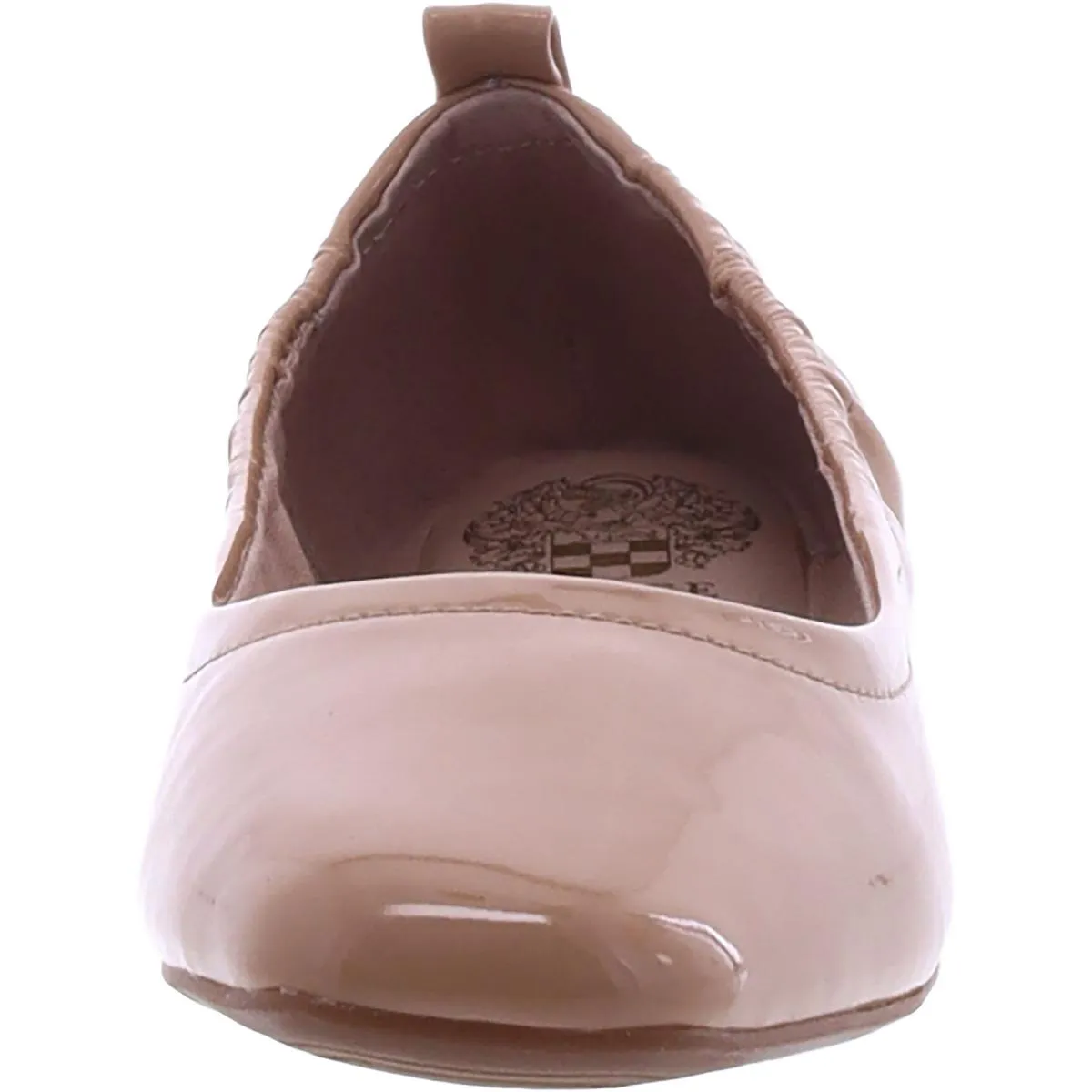 Ronjilta Womens Patent Leather Slip-On Flat Shoes