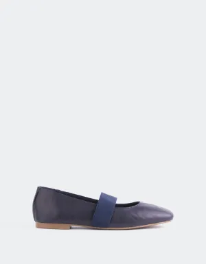 Seraphina Navy Leather