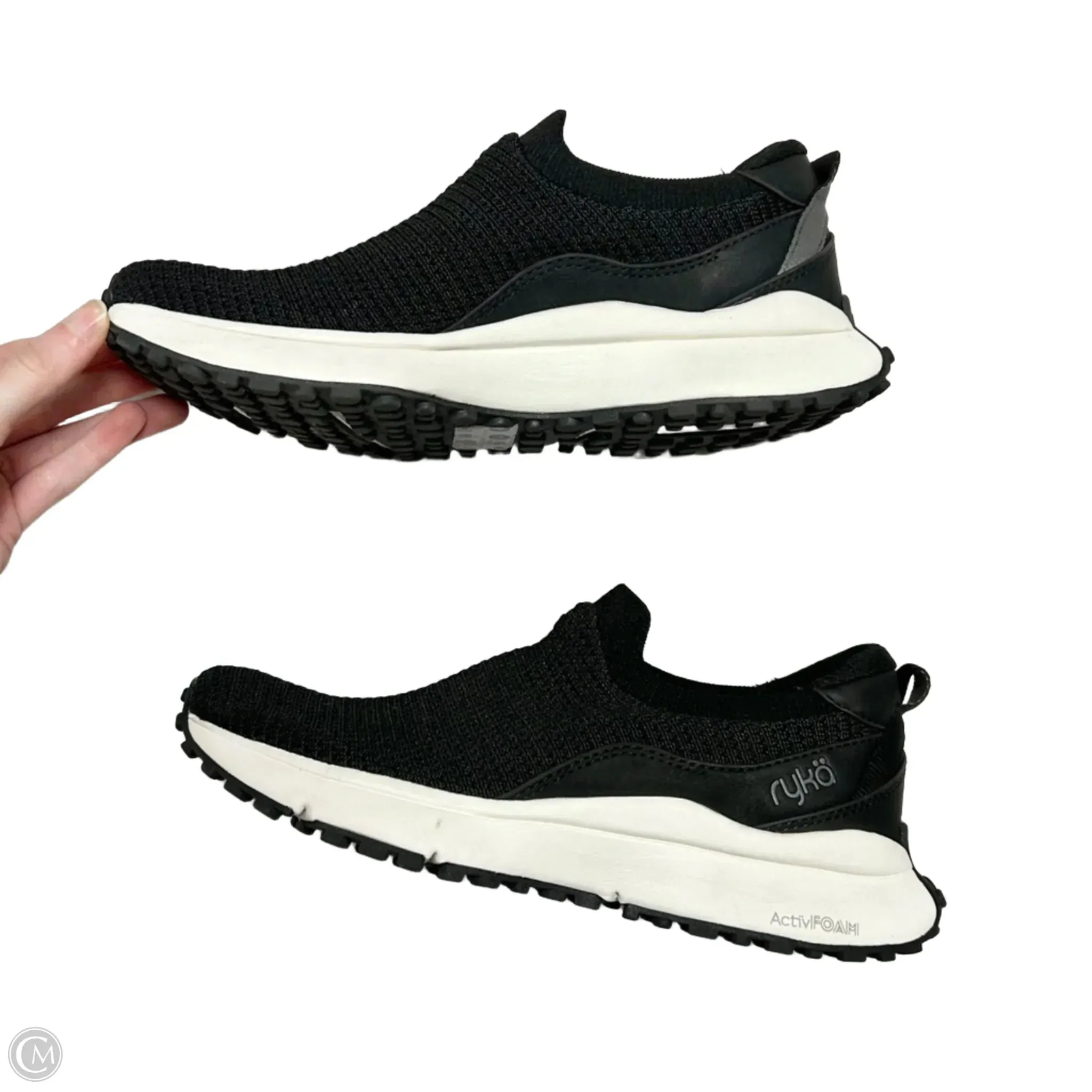Shoes Athletic By Ryka In Black & White, Size: 7.5