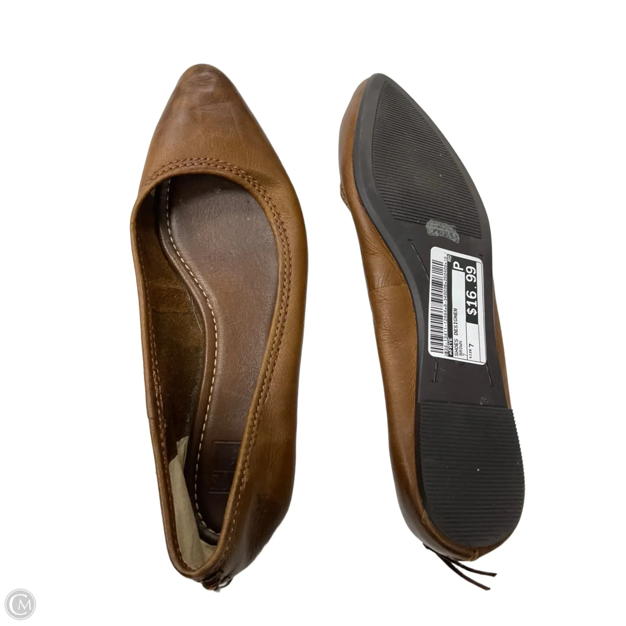 Shoes Designer By Frye In Brown, Size: 7