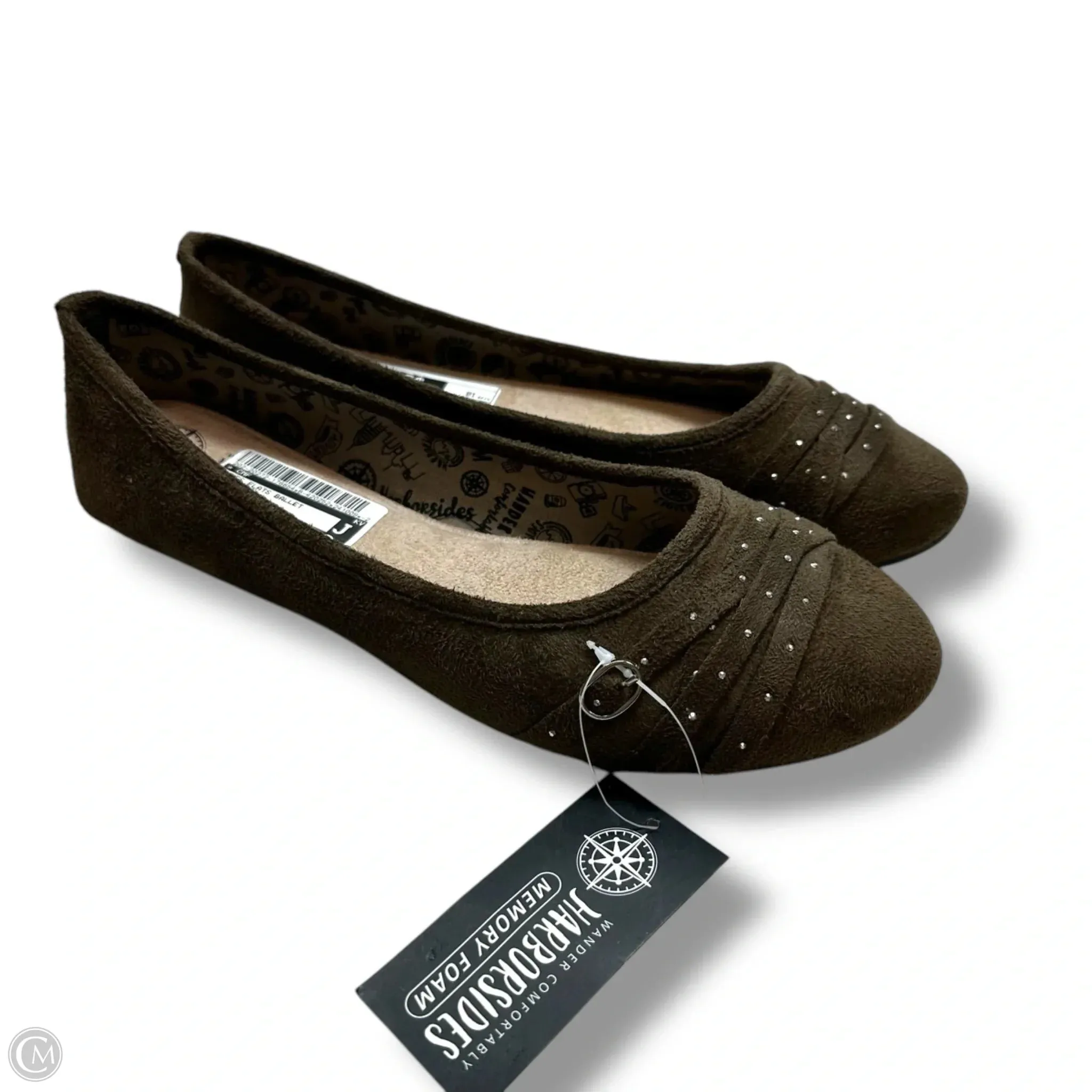 Shoes Flats Ballet By Cmf In Chocolate, Size: 10