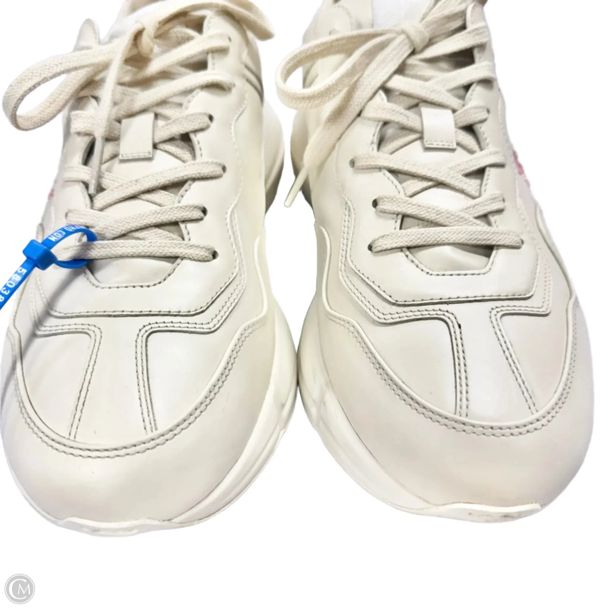 Shoes Luxury Designer By Gucci In White, Size: 11.5