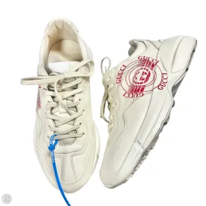 Shoes Luxury Designer By Gucci In White, Size: 11.5