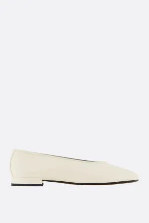 smooth leather ballerinas