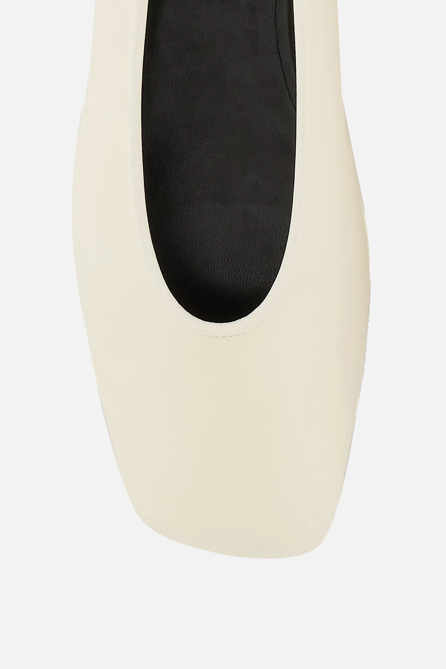 smooth leather ballerinas