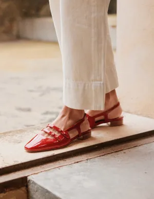 Soli Ballerinas - Red Patent Leather