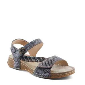 Spring Step Women's Popular Sandal in Black Multi