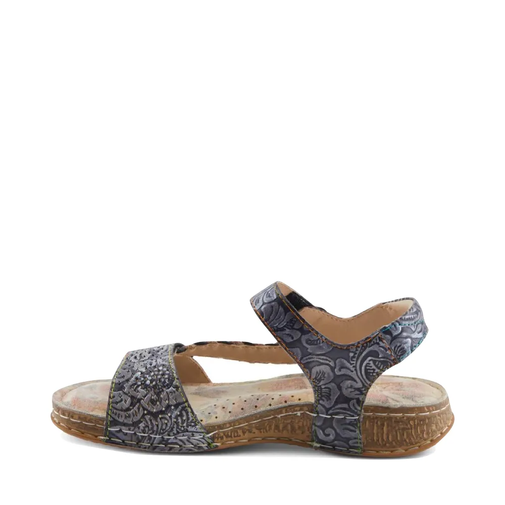 Spring Step Women's Popular Sandal in Black Multi