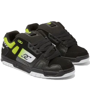 Stag Shoes in Black, Green & White
